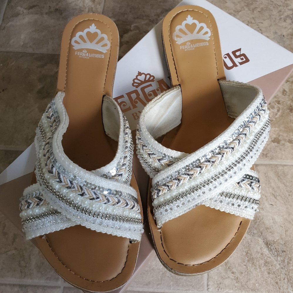 Fergalicious brand Sandals size 8. Only wore once!